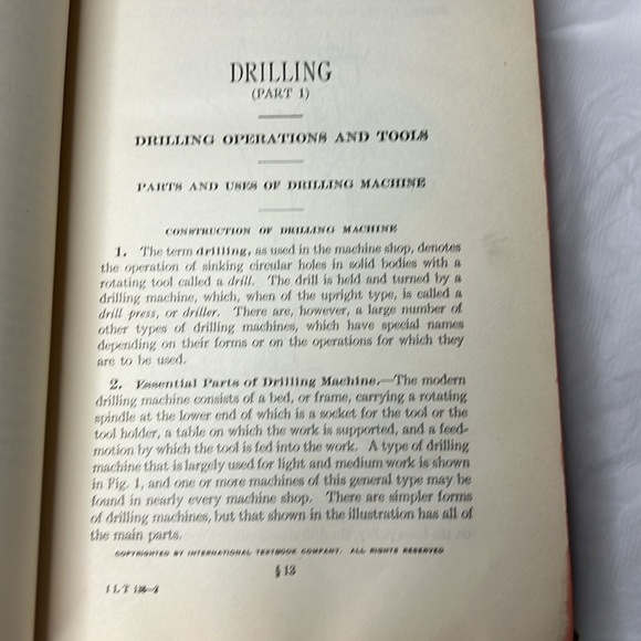 DRILLING LATHE WORK, BORING MILL & ERECTING, INTERNATIONAL LIBRARY OF TECHNOLOGY - Picture 14 of 17